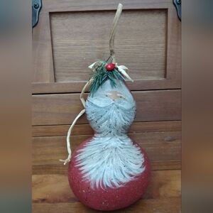 Handcrafted Santa Gourd